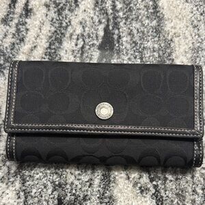 Coach Black Signature Wallet